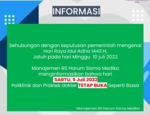 Pengumuman Pelayanan Klinik Hari Idul Adha