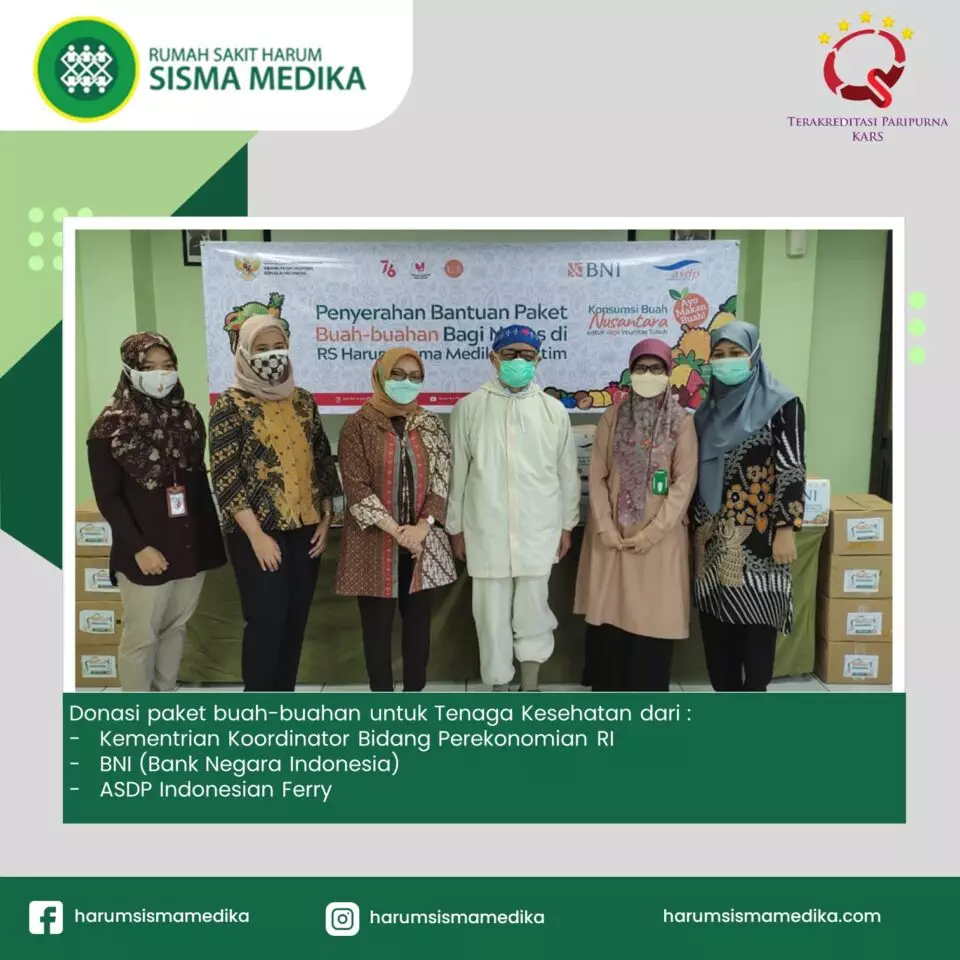 Donasi 350 Paket Buah-Buahan untuk Nakes