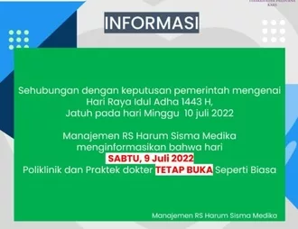 Pengumuman Pelayanan Klinik Hari Idul Adha