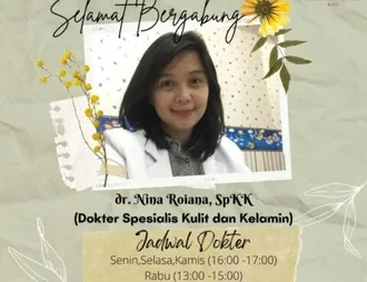 Selamat Bergabung dr. Nina Roiana, Sp. KK (Spesialis Kulit Kelamin)